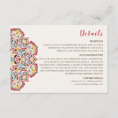 Klassische geometrische Mandala-Muster Begleitkarte (Vorderseite)