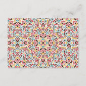 Klassische geometrische Mandala-Muster Begleitkarte (Rückseite)