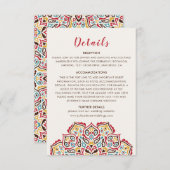 Klassische geometrische Mandala-Muster Begleitkarte (Vorne/Hinten)