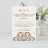 Klassische geometrische Mandala-Muster Begleitkarte (Stehend Vorderseite)