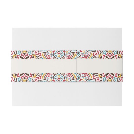 Klassische geometrische Mandala-Muster Einladungsbanderole (Rückseitenbeispiel)