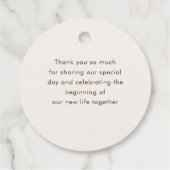 Klassische geometrische Mandala-Muster Geschenkanhänger (Rückseite)