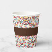 Klassische geometrische Mandala-Muster Pappbecher (Rechts)