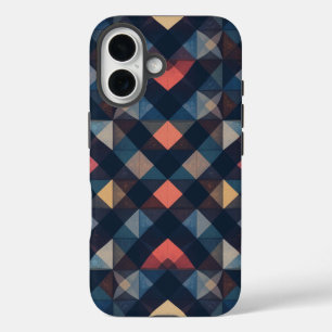 klassische geometrische Telefonabdeckung iPhone 16 Hülle