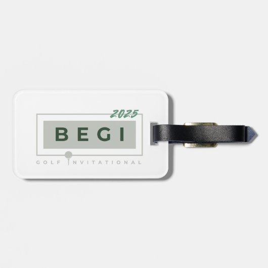 Klassische Gepäckmarke Gepäckanhänger (Rückseite horizontal)