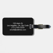 Klassische Gepäckmarke Gepäckanhänger (Rückseite horizontal)