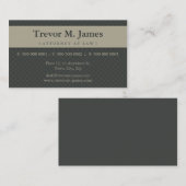 KLASSISCHE GESCHÄFTSKARTE:: stately 4L Visitenkarte (Vorne/Hinten)