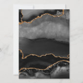 Klassische geschiedene Eltern - Gold-Hochzeiten Einladung (Rückseite)