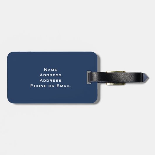 Klassische Gewerkschafts-Jack-Flagge Gepäckanhänger (Rückseite horizontal)