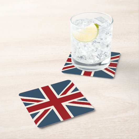 Klassische Gewerkschafts-Jack-Flagge Rechteckiger Pappuntersetzer (Vor Ort)