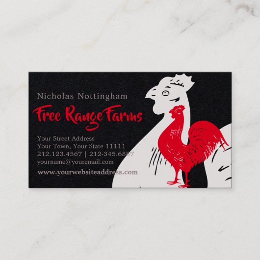 Klassische Gewürzfarm oder Restaurant Visitenkarte (Vorderseite)