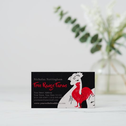 Klassische Gewürzfarm oder Restaurant Visitenkarte (Stehend Vorderseite)