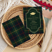 Klassische Gingham-Abschlussfeier 2026 Einladung