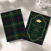 Klassische Gingham-Abschlussfeier 2026 Einladung