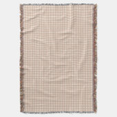 Klassische Gingham-Karo-Rosa-Blush-Babymädchen Decke (Vorderseite Vertikal)