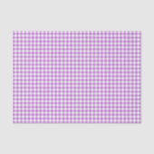 Klassische Gingham-Orchidee Violett Seidenpapier (Vorderseite)