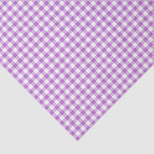 Klassische Gingham-Orchidee Violett Seidenpapier (Ausschnitt)