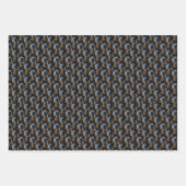 Klassische Girl mit Perlenohrwurz Geschenkpapier Set (Vorderseite 3)