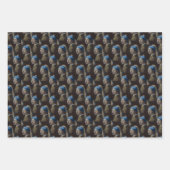 Klassische Girl mit Perlenohrwurz Geschenkpapier Set (Vorderseite 2)