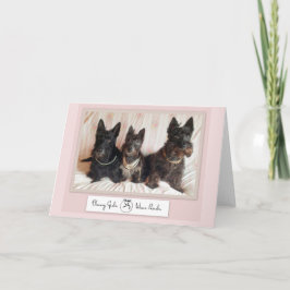 Klassische Girls tragen Perlen Note Card Karte