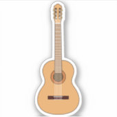 Klassische Gitarre ! Aufkleber (Vorderseite)
