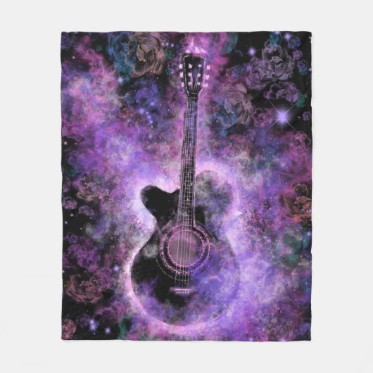 Klassische Gitarre Fleece Blanket (Vorderseite)