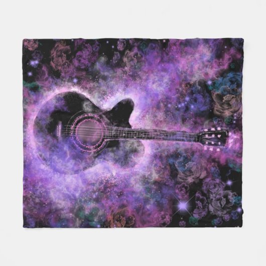 Klassische Gitarre Fleece Blanket (Vorderseite (Horizontal))