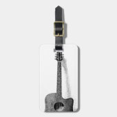 Klassische Gitarre Gepäckanhänger (Vorderseite vertikal)