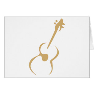 Klassische Gitarre im Swish, der Art zeichnet