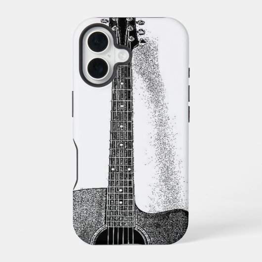 Klassische Gitarre iPhone 16 Hülle (Rückseite)
