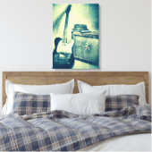 klassische Gitarre mit Amp Bluesman Leinwand (Insitu (Schlafzimmer))