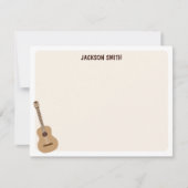 Klassische Gitarre Mitteilungskarte (Vorderseite)