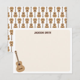 Klassische Gitarre Mitteilungskarte