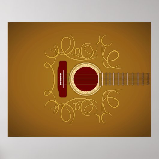 Klassische Gitarre Poster (Vorne)