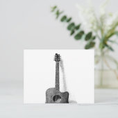 Klassische Gitarre Postkarte (Stehend Vorderseite)