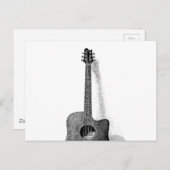 Klassische Gitarre Postkarte (Vorne/Hinten)