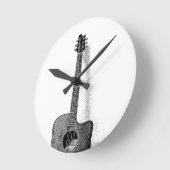 Klassische Gitarre Runde Wanduhr (Winkel)