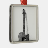 Klassische Gitarre Silbernes Ornament (Rechts)