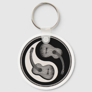 Klassische Gitarre Yin Yang Schlüsselanhänger