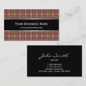 Klassische Gitterfeld-Gürtel-Visitenkarte Visitenkarte (Vorne/Hinten)
