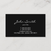 Klassische Gitterfeld-Gürtel-Visitenkarte Visitenkarte (Rückseite)