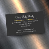 Klassische Glitzy Beauty Magnetic Business Cards Magnetische Visitenkarte