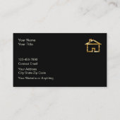 Klassische Glossy Real Anwesen Business Cards Visitenkarte (Rückseite)