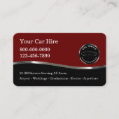 Klassische Glossy Taxi Visitenkarten Visitenkarte (Vorderseite)