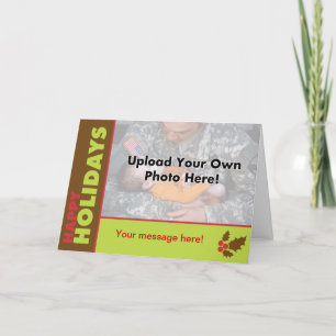 Klassische glückliche feiertagskarte