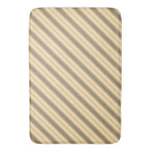 Klassische Gold Diagonal Stripe Bath Mat Badematte (Vorderseite Vertikal)