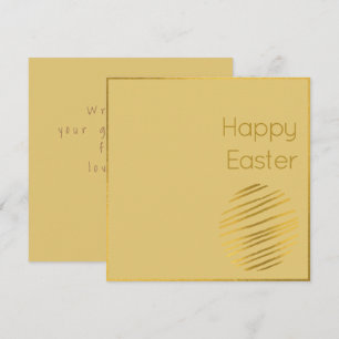 Klassische Gold Ei Osterkarte