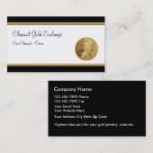 Klassische Gold Investment Modern Business Cards Visitenkarte (Vorne/Hinten)