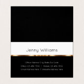 Klassische Gold Realtor Theme Faltkarten Visitenkarten (Innenseite Aufgefaltet)