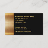 Klassische Gold Tone Classic Business Cards Visitenkarte (Vorderseite)